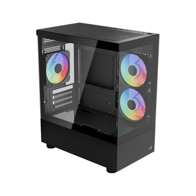 CASE AEROCOOL MINI TOWER RGB VIEWPORT MINI-G-NEGRO